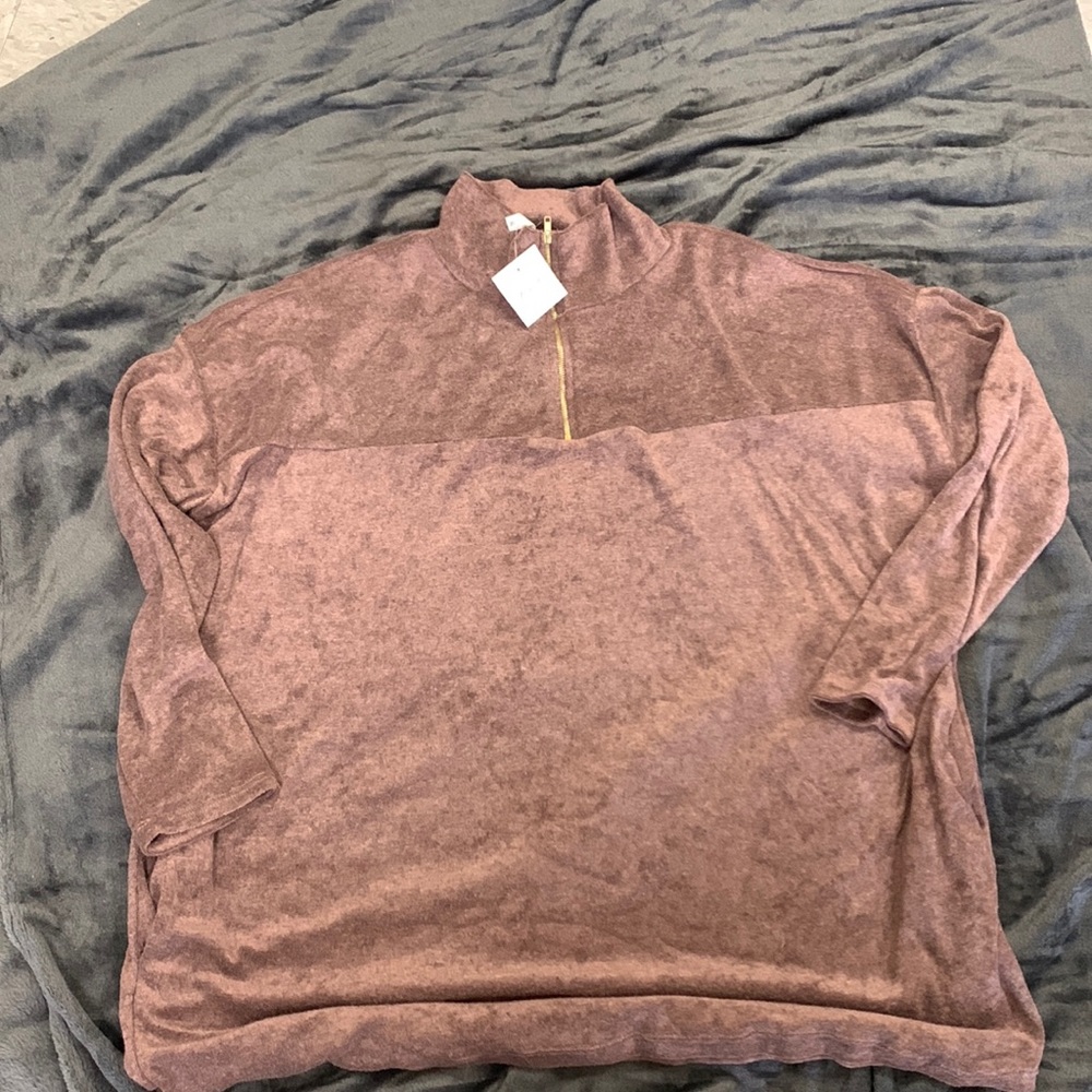 Soft quarter zip pullover